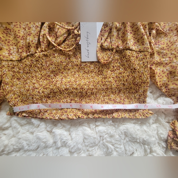 Kingston Gray Smocked blouse - Picture 6 of 7